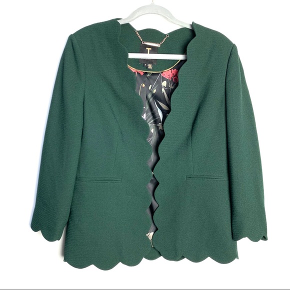 NEW Ted Baker London Furna Scalloped Jacket - Picture 4 of 9